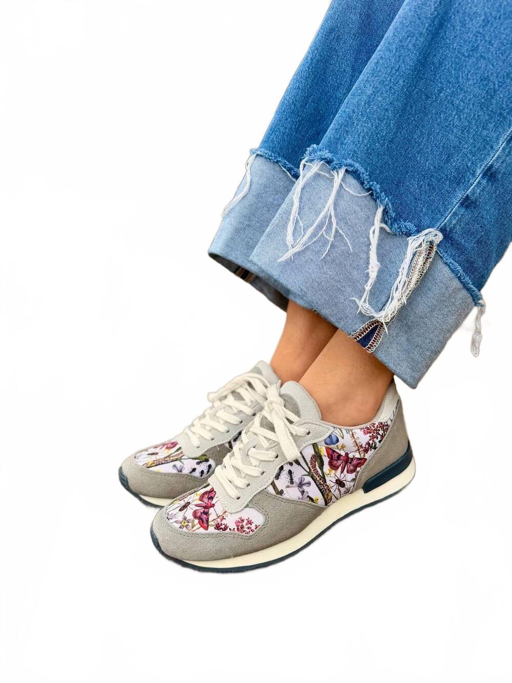 NEW INKKAS women's monterey jogger sneaker in grey multi